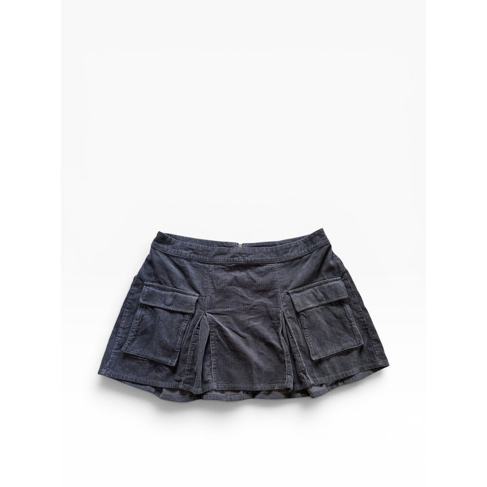 Wild Fable Corduroy Cargo Skirt Women's XXL Mini Gray Coquette